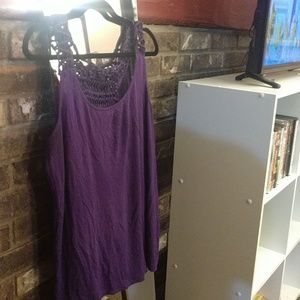 Crocheted y-back tank top